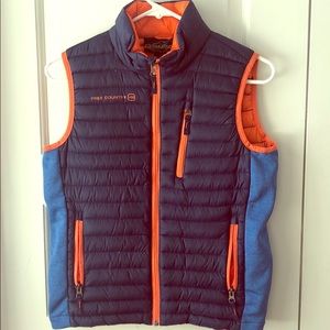 Free country puffy vest - Orange and Blue